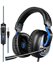 Cuffie Gaming, Sades R4 Cuffia PS4 Xbox One con Microfono Noise Cancelling Stereo Bass 3.5mm per PC Portatili Mac Tablet iPad iPod e Smart Phone