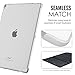 MoKo Case for iPad Pro 12.9, Translucent Slim Hard Plastic Back Cover Bumper Protector for New iPad Pro 12.9 Inch 2017&2015 Tablet, Clear (Compatible with iPad Pro Official Smart keyboard&Smart Cover)