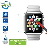 Apple Watch Screen Protector (42mm Series 3 / 2 / 1 Compatible) Tempered Glass Screen Protector Anti-scratch Bubble-free Ultra-thin HD-clear Screen Protector for 2018 new apple watch Series 3 (42 mm)