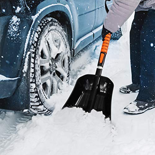 MATCC Car Snow Brush Removal Kit 45'' Extendable Snow Brush with