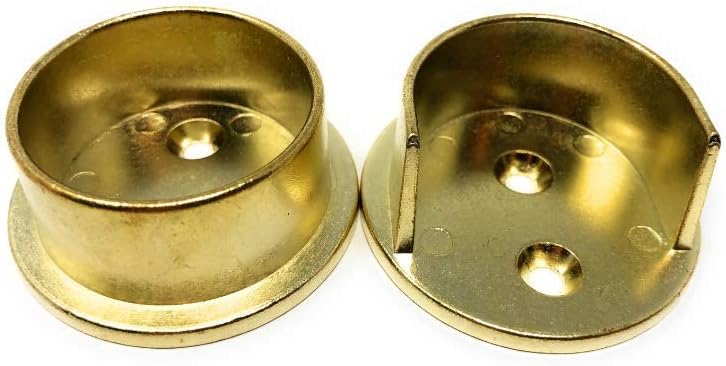 Gold Standard Paint And Hardware California Closet Pole Sockets 1 Heavy Duty Metal Steel Closet Rod Brackets Polished Brass 1 Pack Amazon Ca Home Kitchen
