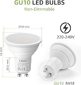 Lepro GU10 LED Bulbs 2700K 4.5W 345lm 100° Wide Beam Pack of 10 view 4