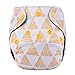 Thank u Mom Pocket Newborn Cloth Diapers for Less Than 12pounds Baby 4 Pack (triangle prints)