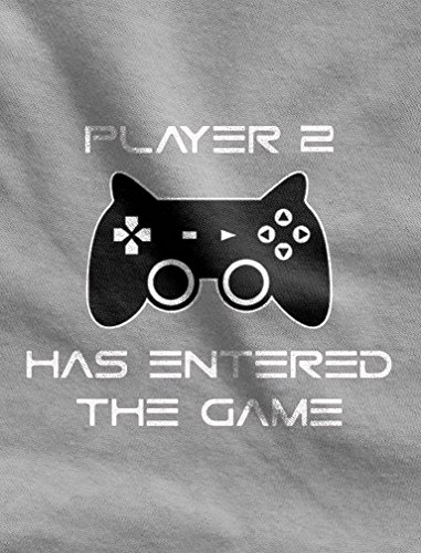 TeeStars - Player 2 Has Entered The Game - Gift for Second Child Baby Bodysuit 6M Wow pink