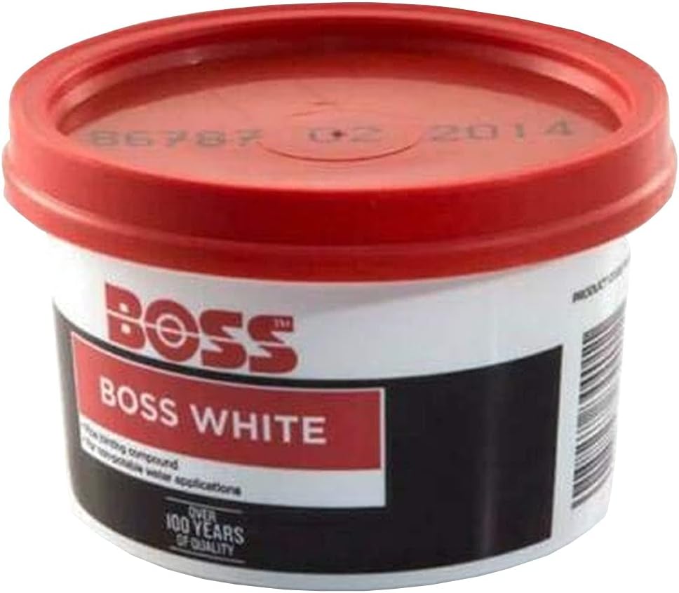 Thompson's Boss White Pipe Jointing Compound 400g Tin 84410508 Water Gas Steam