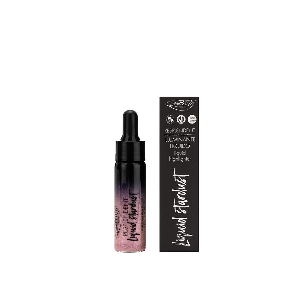 PuroBio Resplendent Illuminant Liquid Stardust Highlighter, No. 03 Pink, 8051411363460