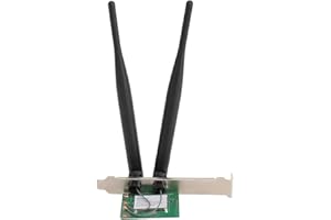 Dpofirs Dual Antenna WiFi Card Adapter, 300Mbps USB Wired Card for PC, Dual Band WiFi for Desktop Computer Users