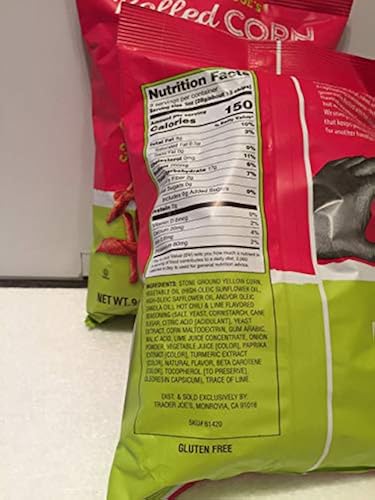 Trader Joe's Rolled Corn Tortilla Chips Chili Lime Flavored