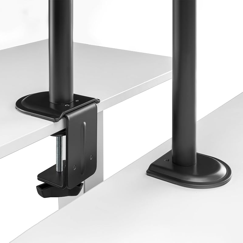 - DT32TSR-149 - Soporte de Mesa Eco Giratorio E Inclinable para Monitor/TV 9Kg (3 Pivotes, 2 Brazos) de 17-32, Negro