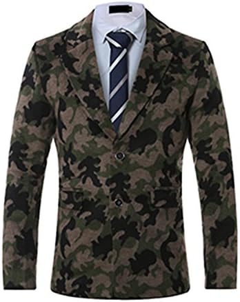 Coac3 Men's Camouflage Blazers Autumn And Winter Suit A Jacket