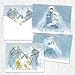 Nativity Christmas Card Assortment Pack - Set of 24 cards - 3 of each design, versed inside with envelopes