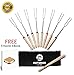 Marshmallow Roasting Sticks,32-Inch Marshmallow Sticks 8 Piece Set, 10 FREE Skewers, Canvas Bag & FREE Recipe EBook, Perfect For Smores & Hot Dogs Over A Campfire, 32
