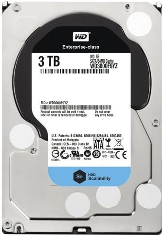 Western Digital Se WD3000F9YZ 3TB 7.2K SATA-6GB/s 64MB 3.5" Data Center HDD
