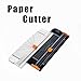 Paper Cutter - 12 Inch A4 Titanium Paper Trimmers with Automatic Security Safeguard Guillotine Slide Ruler Design for Greeting Cards Coupon Craft Paper Label or Photo (Black)