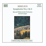 Disco de Jean Sibelius: «Sibelius: Symphonies Nos. 3 And 4» (Anverso)
