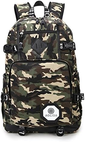 Tomato eggs Classic Vintage Printing Students Campus Retro Generous Simple Lightweight College Students Casual Daypack Shoulders Bags Backpack for Teenage Girls Boys-Camouflage
