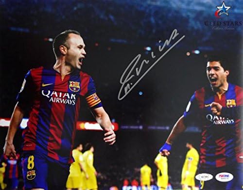 Amazon Co Jp アンドレス イニエスタ 直筆 サイン 入り バルセロナ ポスター ナスダック上場 Psa Dna社 筆跡鑑定シリアルナンバー証明書付き シードスターズ証明書付き ホビー