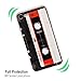 TNCY iPhone 7 Case,iPhone 8 Case,Bumper Soft Music Cassette Tape Rubber Protective Skin Cover for iPhone 7 /iPhone 8/iPhone se 2020/ iPhone SE 2nd red