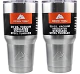 Ozark Double-Wall Insulated stainless steel tumblers - set of 2, 30 oz