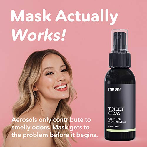 Mask Toilet Spray, Green Tea & Lemongrass, 2Ounce (6Pack), Deodorizer