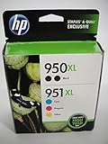 HP 950XL x2 High Yield Black and 951XL C/M/Y Color Ink Cartridges, Combo 5/Pk - F6V12FN#140