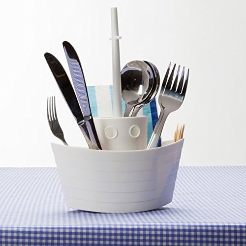 Dinner Boat Cutlery Holder Organizer Storage Plastic Caddy