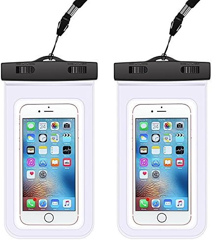 Waterproof Phone Bag, Waterproof Phone Case, AndHot 2 Pack Universal Waterproof Phone Pouch Dry Bag for iPhone X 8/8 Plus 7/7 Plus 6/6 Plus/6s/6s Plus Samsung Galaxy S9/S8/S7 Edge/J7 Google Pixel 2 XL