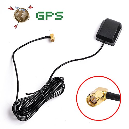 Car gps active antenna with 10ft extension cable for dash dvd hea…
