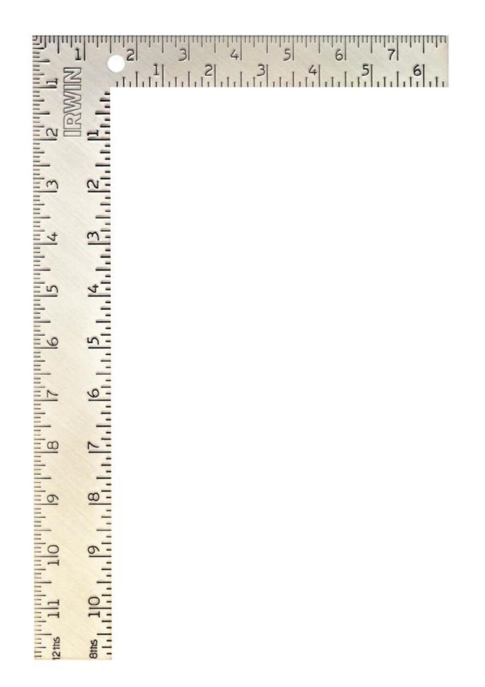 IRWIN Tools Carpenter Square, Steel, 8-Inch by 12-Inch (1794462), Silver