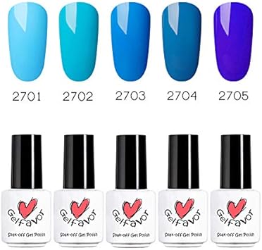 Gelfavor Kit De Vernis à Ongles Gel Semi Permanent Pour