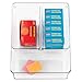 iDesign Linus Plastic Fridge and Freezer Divided Storage Organizer Bin with Handle, Clear Container for Food, Drinks, Produce Organization, 8