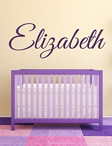 Nursery Custom Name Wall Decal Sticker, 28