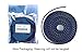 25ft - 1/2 inch PET Expandable Braided Sleeving – BlackBlue – Alex Tech Braided Cable Sleeve