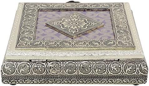 Craft Zone Dry Fruit Box, Serving Tray, Decorative Platter, Beautiful Snack Box with Meenakari Work(27 Dry Fruit Box)