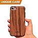 iPhone 7 8 Soft Wood Case, NeWisdom [Knock on Wood] Unique Stylish Slim Rubberized Wooden Case for Apple iPhone7 iphone8 – Sandalwood