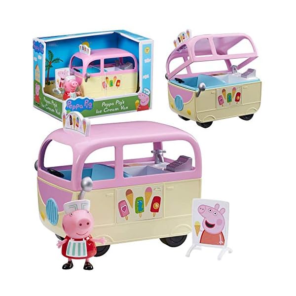 Peppa-Pig-Selection-of-Play-Vehicles-With-Figure-and-Accessories-FigureIce-Cream-Van Peppa Pig Selection of Play Vehicles With Figure and Accessories, Figure:Ice Cream Van
