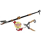 Garten Primus Rosenschere, RosenKavalier teleskopierbar, schwarz/orange