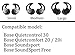 Replacement Earbuds Eartips for Quietcontrol 30, Small Medium & Large Noise Cancelling Double Flange Ear Hooks for Bose QC20 QC30 Soundsport Headphone [ 3 Pairs ] (Black)thumb 4