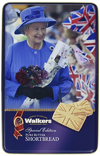 Walkers Shortbread Union Jack Queen Keepsake Tin, 8.8 Ounce