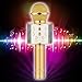 Calie Wireless Bluetooth Karaoke Microphone, 4-in-1 Portable Handheld Bluetooth Speaker Player,Selfie Function for Apple iPhone Android Smartphone-Gold