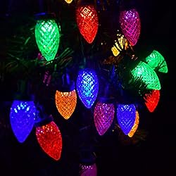 Outdoor Solar Christmas Lights C9 Strawberry String