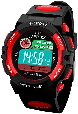 TAWURS Boys Girls kid Watches Digital Sports Wrist Watch Gift for 4-13 Years Old