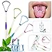 Tongue Scraper Cleaner with Travel Handy Case, 5 Pack Gentle 100% BPA Free Sweeper for Healty Oral Care and Adults Kids, Easy to Use, Help Fight Bad Breath