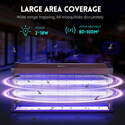 40W Electric Bug Zapper YUNLIGHTS Insect Killer with UV Light for