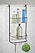 mDesign Over the Door Bathroom Shower Caddy for Shampoo, Conditioner, Soap, Razor - 3 Hooks, Bronze