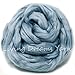 Cotton Fiber for Spinning, Blending, Felting & Fiber Arts. Soft Vegan Combed Top Roving. Glacier