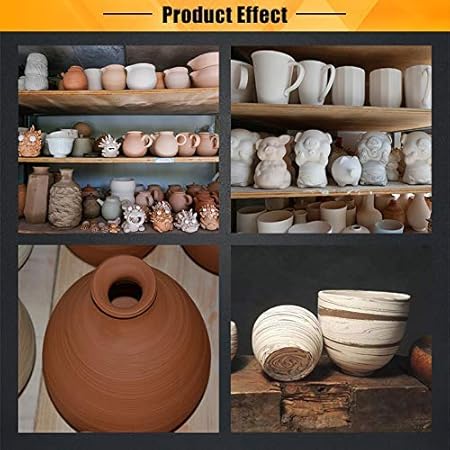 T/&ouml;pferscheibe 32cm T/&ouml;pferscheibe 250W Optionales elektrisches T/&ouml;pferscheibe DIY 0~300r min Tonwerkzeug T/&ouml;pferscheibe Formmaschine DIY Keramik Formwerkzeug Caredy Elektrische T/&ouml;pferscheibe