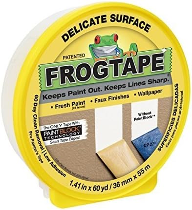 Bulk Frog Tape, Delicate Masking Tape, 1.41"x60yd, Yellow: Duck Brand 280221 (50 Painting Tape Rolls)