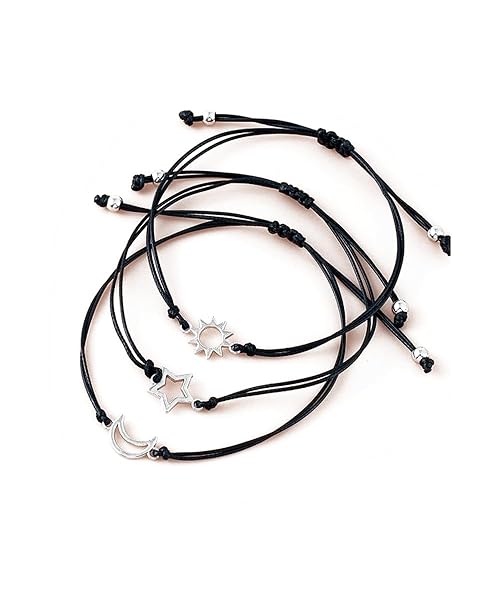 Tivleed Friendship Bracelet, Best Friend Bracelet, Best Friend Bracelets for 2, Promise Bracelets for Sisters & Close Friends, Adjustable String Bracelet Set for Women