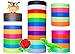 3D Pen Filament Refills 1.75mm PLA - 30 Vibrant Colors (300 Total Feet, 10 Feet Per Color) 5 Glow in the Dark Colors and more! for Dikale MYNT3D DigiHero Canbor Tecboss Soyan TIPEYE 3D Printing Pen